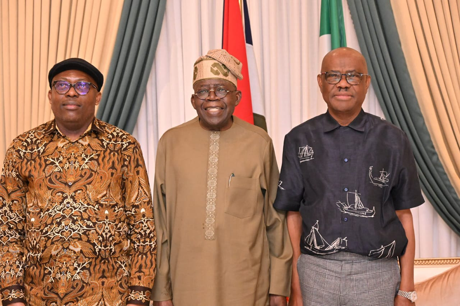 FUBARA, WIKE MEET WITH TINUBU IN ABUJA